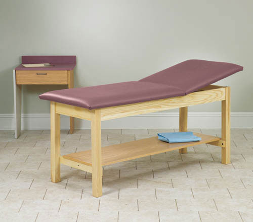 H-Brace Trmnt Table Flat Top w/Shelf 27x72x31
