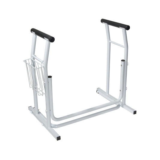 Toilet/Commode Safety Rail Rails w/ Magazine Holder  Cs/2