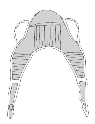U-Sling Padded Polyester Small 29 x59 w/Head Support