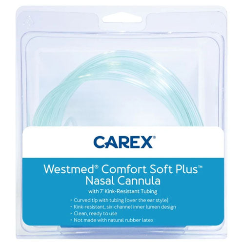 Nasal Cannula Westmed Comfort Soft Plus 7'Tubing CurvedTip