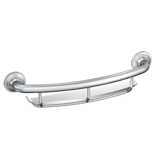 Integrated 16 Grab Bar with Integrated Shelf - Chrome