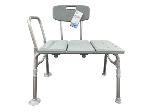 Bathroom Perfect Transfer Bench w/Back Blue Jay Each