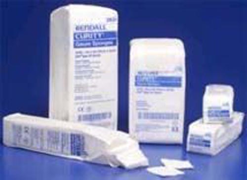 Curity Gauze Sponge Sterile 4 X 4 8 Ply Bx/50 Cs/24Bxs