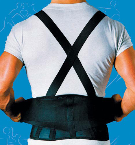 9 Back Belts With Suspenders Black XX-Large Sportaid
