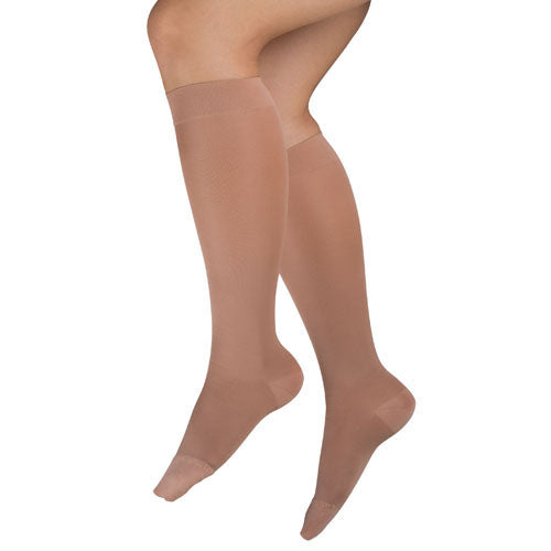 Ladies' Sheer Firm Support  Md 20-30mmHg  Knee Highs  Beige