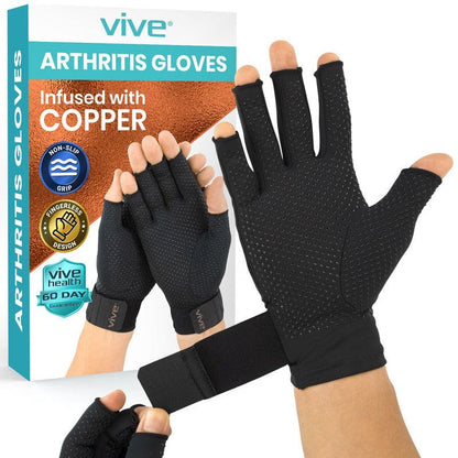 Copper Arthritis Gloves with Strap