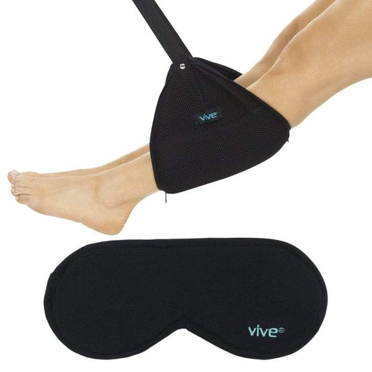 Travel Footrest with Sleep Mask